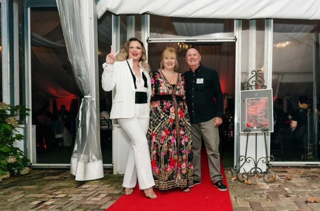 Catherine Cooke and her dedicated team at Allely Estate, orchestrators of unforgettable events, pose amidst the elegant surroundings of the estate.